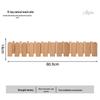 Piano Key Solid Wood Wall-Mounted No-Drill Coat and Hat Rack