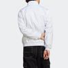 Adidas Embroidered Letter Logo Stand-Up Collar Long Sleeve Reversible Jacket Men Jackets White HT6458