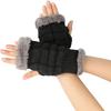 Women Warm Autumn and Winter Short Style Wrist Guard Glove Velvet Thickened Gloves Knitted Yarn Sleeves Mao Mao Short Gloves