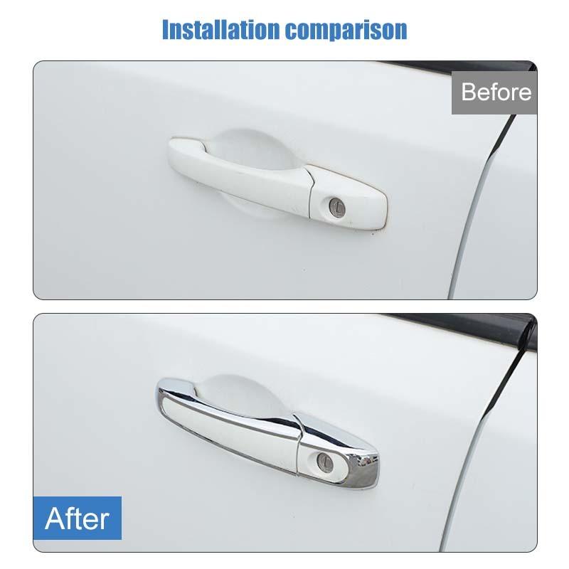 ABS Door Handle Decoration Cover Sticker Fit For Jeep Grand Cherokee 2011-2020/Jeep Patriot 2011-2016/Jeep Compass 2008-2016 Exterior Accessories