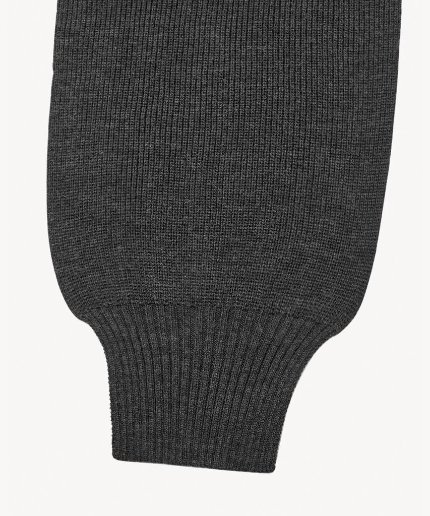 RIDIFI Fur-Trimmed Wool Beanie (Charcoal)