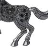 Horse Christmas Ornaments Sparkly Rhinestone Horse Car Rear View Mirror Charm 2D Flat Acrylic Auto Hanging Pendant Horse Lover Gifts for Women Men