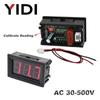 0.56'' AC 30-500V 10-600V AC Digital Voltmeter DC 3.5-30V DC 0-100V Red Green Blue LED Display Voltage Meter Tester Detector