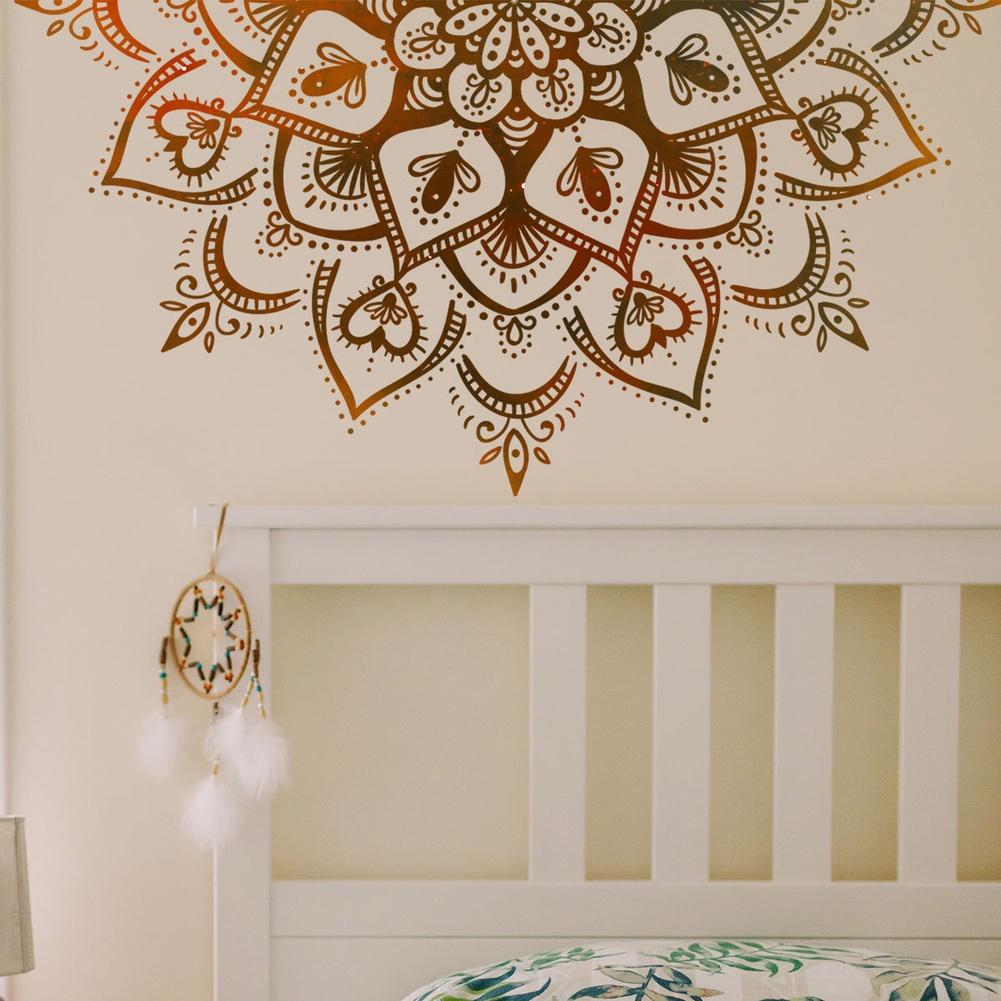 Lotus Wall Sticker Mandala Wall Decal Repositionable