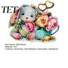 Childrens Bedroom Wall Stickers Watercolor Rabbit & Flowers Light Switch Sticker, Cute Bunny Peel And Stick Decal, Nursery Room Decor PVC Waterproof