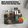 Wire Mesh Storage Basket Large Capacity Strong Load-bearing Easy Installation Wall Mounted Shelf Organizer Basket