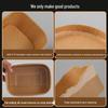 Rectangular Kraft Paper Takeaway Food Boxes