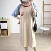 Summer Maternity & Nursing Dress: Short Sleeve Cotton Nightgown for Postpartum Moms