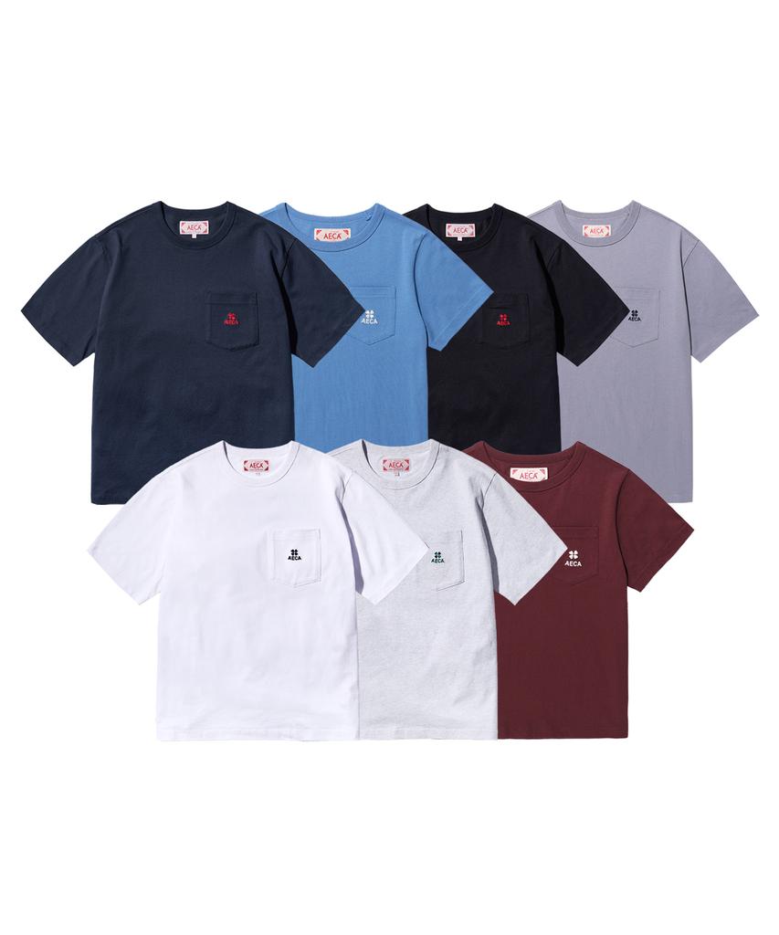 AECA (Unisex) Everyday Aeca Clover Pocket Tee (7Color)