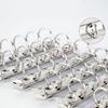 10pcs A8 Ring Clip M5 Mini Metal Clip Five Hole Gold Silver Hand Account Mini Clip