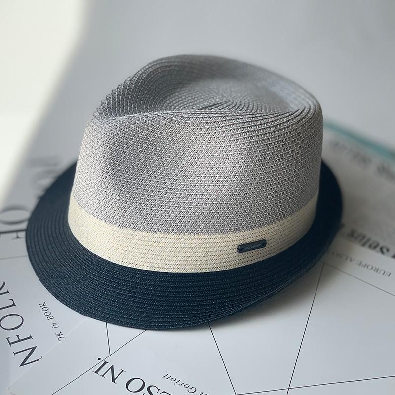 Unisex Jazz Straw Hat Men's Sun Hat Summer Outdoor Travel Sun Hat Comfortable Breathable Crimped Panama