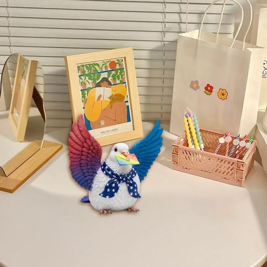 Animal History Resin Ornament American Style Animal Figurine History Themed Patriotic Animal Sculpture for Home Office Desk