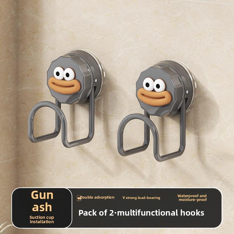 Kitchen Rack Wall-mounted Multi-functional Storage Suction Cup Hook Cutting Board Cutting Board Rack Household Free Installation Rack