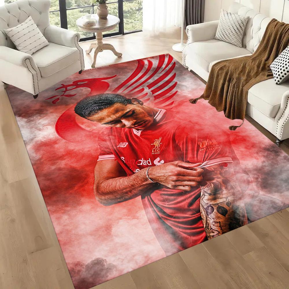 Liverpool Football Club Floor Rug Office Rug Suitable For Study Room Balcony Outdoor Playrooms Antislip Rug Decorate Offices Birthdaychristmas Gift