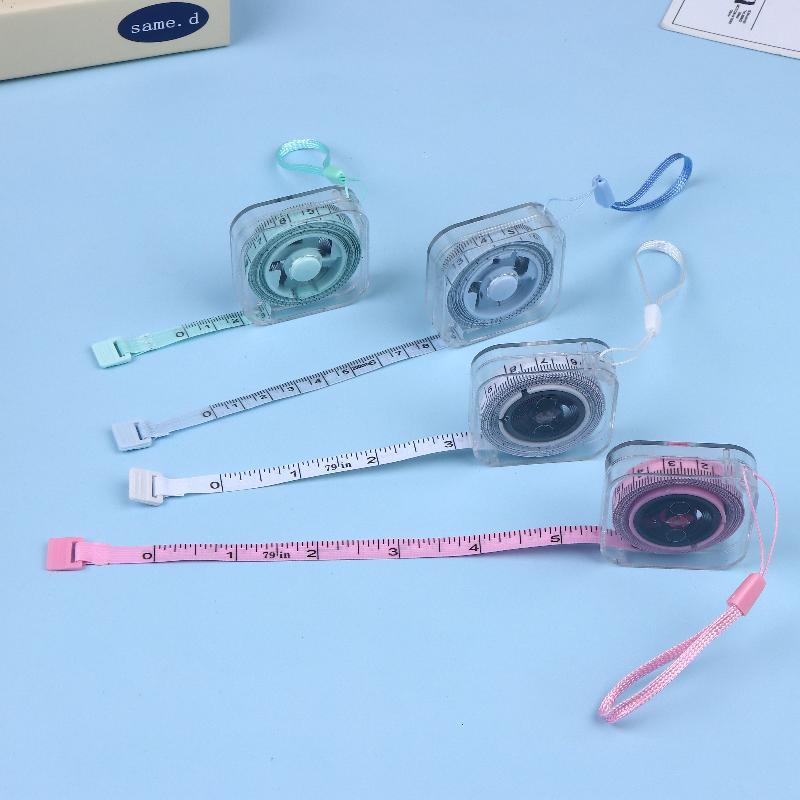 2-Meter Mini Metrisch Und Imperial Langlebiges Maßband Multifunktional Und Hochpräzise Haushalts Schrumpf-Maßband