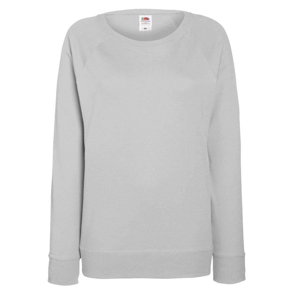 Fruit OF The Loom Ladies Fitted Lightweight Raglan Sweatshirt (240 GSM)