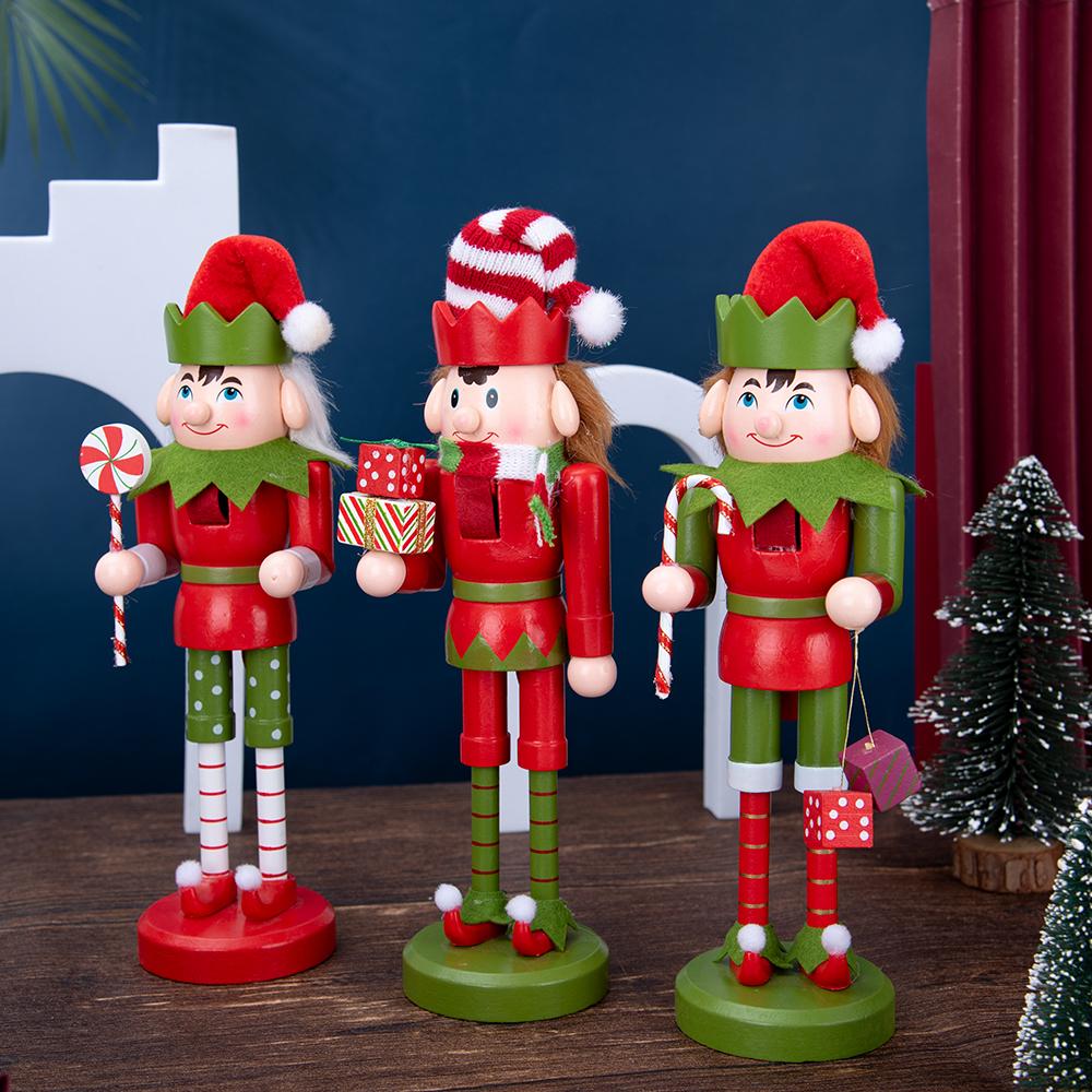Christmas Elf Nutcracker Figurine