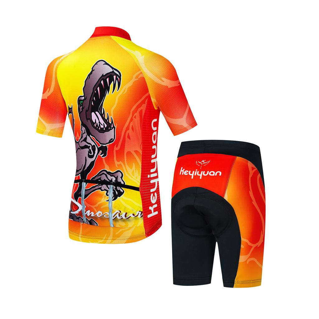 Fahrradtrikot Set Junge Mädchen Kurzarm MTB Radbekleidung Anzug Kind Fahrradbekleidung Abbigliamento Ciclismo 2026 Sommer Atmungsaktives Radsportanzug Set