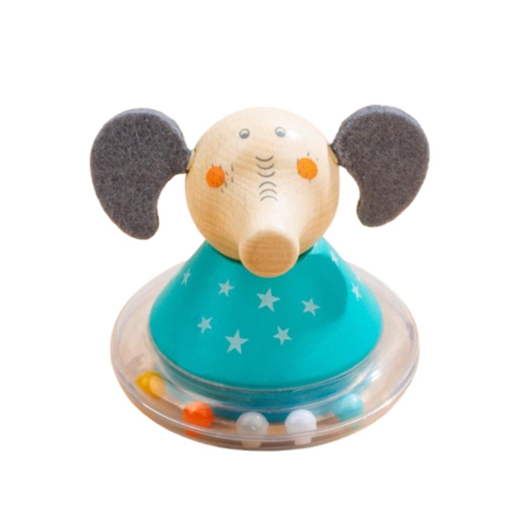 Crafts Wooden Tumbler Doll Toy Doll Elephant Tumbler Toy  Children Girls Boys