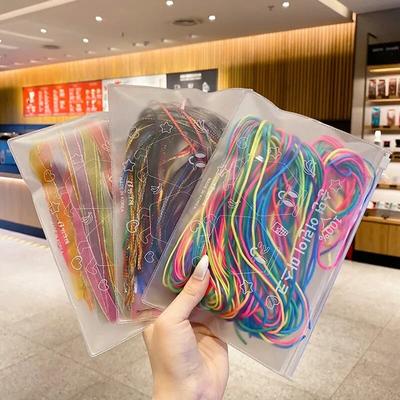 1-100Pcs Mix Colorful Hair Braids Rope Strands for Dreadlocks Braid DIY Ponytail Braid Women Girls Styling Hair Accessories 90cm