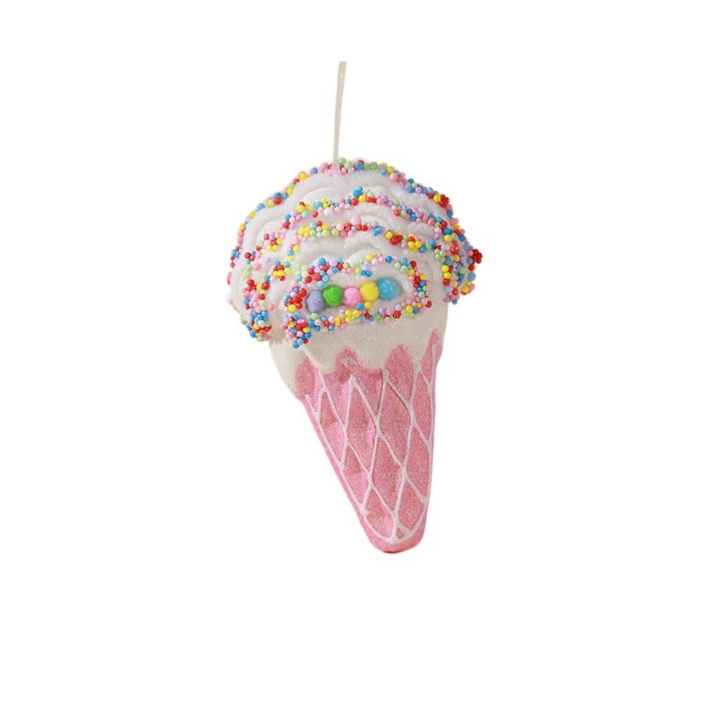 Multicolor Christmas Decorations Foam Ice Cream Christmas Tree Embellishment Festival Cartoon Candy House Hanging Pendants