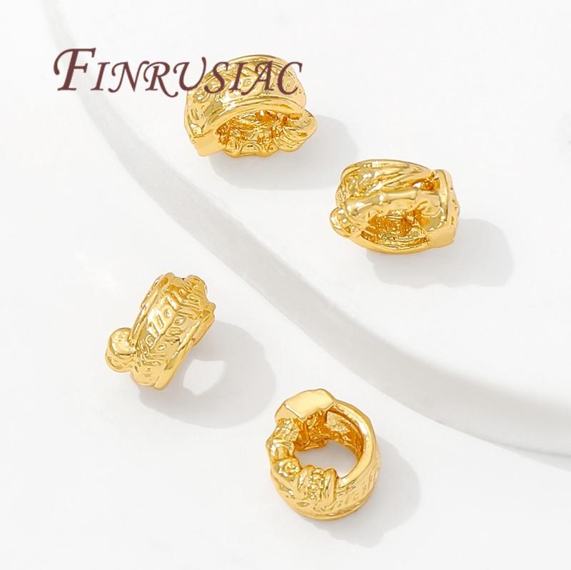 8mm*5mm 18K Gold Plated Spacer Beads For Bracelets,Necklace Beads,Metal Bead For Jewelry Making Supplies DIY Accessories