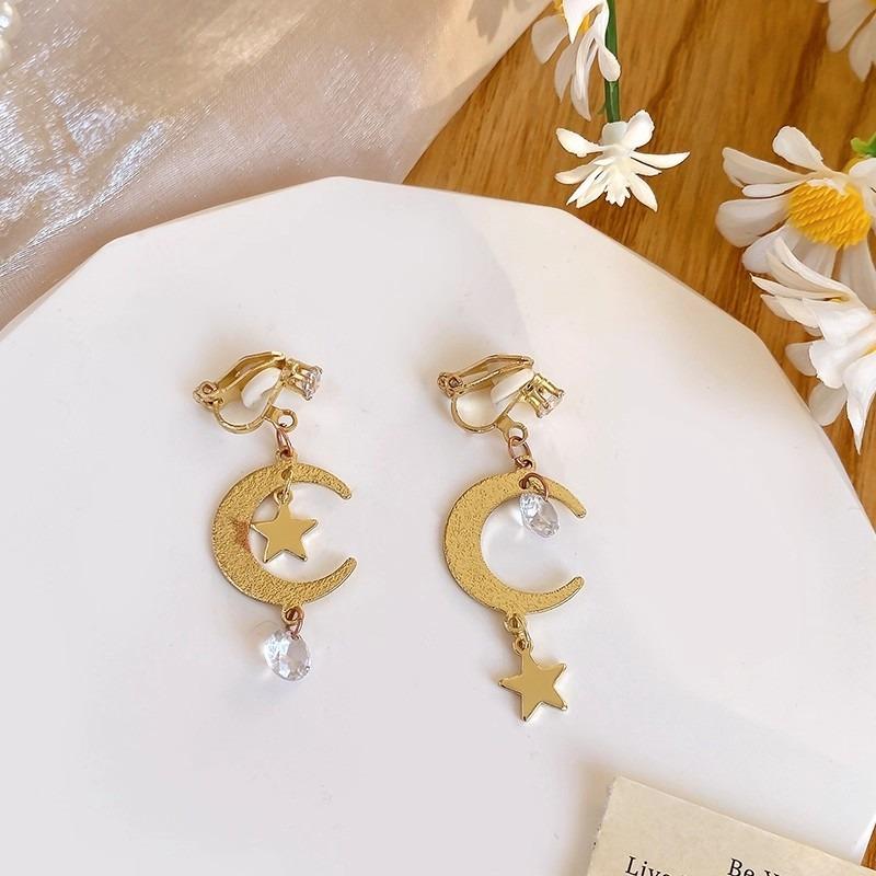 Enkle og øreløse dame øreklips, High-end følelse, Nisjedesignfølelse, Perleøredobber Smykker, Allsidige temperamentøredobber