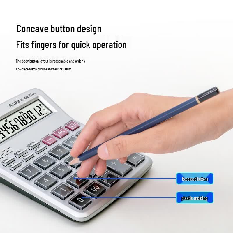 Deli Large Button Voice Calculator