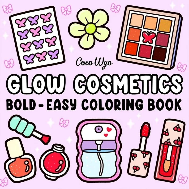 

Glow Cosmetics Книга-раскраска Граффити для взрослых и подростков Тема макияжа Друзья Праздник Идеальный подарок