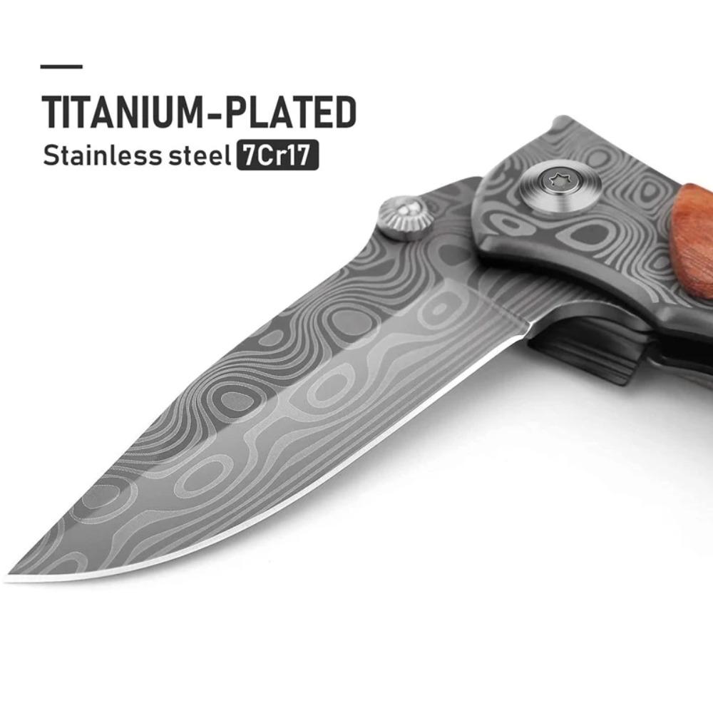 Tactical Folding Multi-tool Hunting Knife Camping Military EDC Utility Tool with Mini Bushcraft Fishing