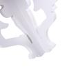 Wall Corner Shelf, 2-Tier White Carved Corner Shelf Corner Display Stand Hanging Corner Shelf for Living Room, Bedroom, Study Room, Home
