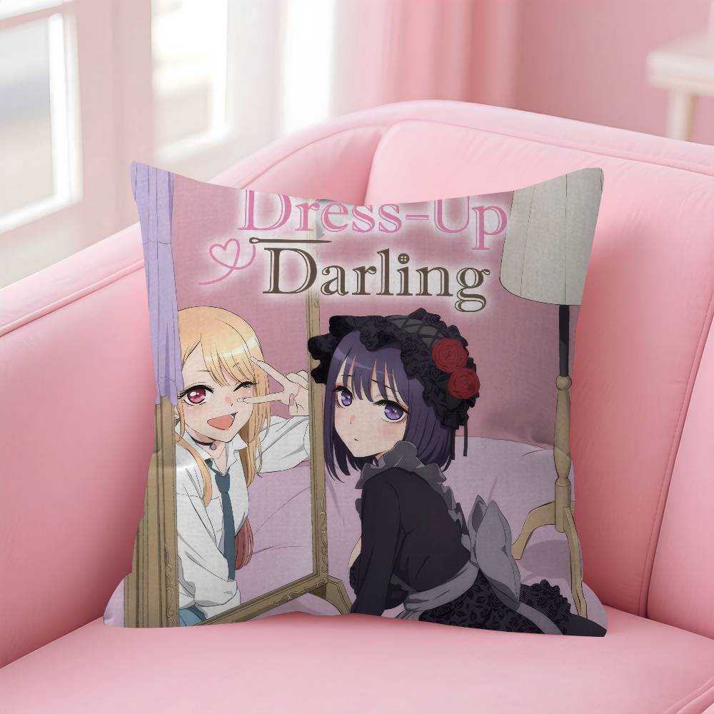 My Dress Up Darling Anime Maple Design Cushion Cover Happy Autumn Harvest decor Holiday Decorati Pillow Cover