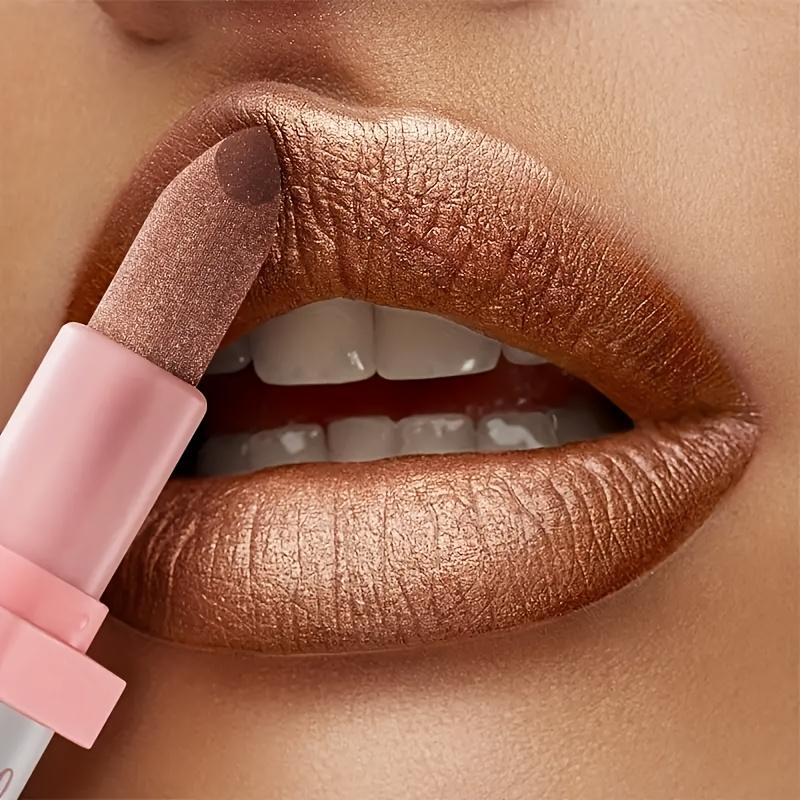 Metalická třpytivá rtěnka Dlouhotrvající voděodolný make-up na rty bez vyblednutí Třpytivý perleťový finiš Ideální pro každodenní i sváteční pohledy na hudební festival