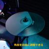 Donner Cymbal Pad 12 Inch Extended Mute Pad Crash Cymbal Electronic Drum Accessories Cymbal Holder with Rack Clamp for for Adult Electronic Drums
