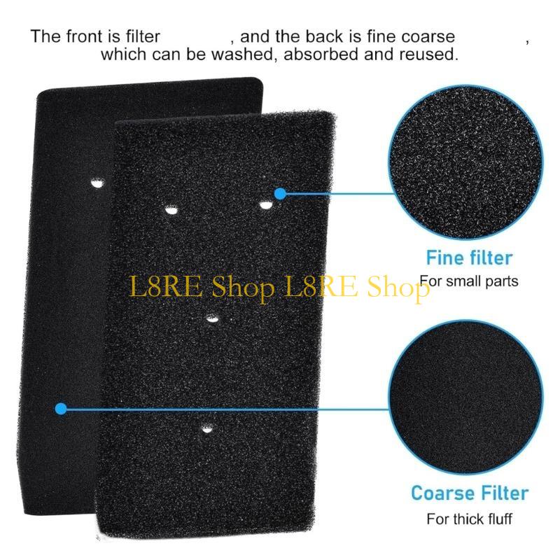 L8RE Washable and Reusable Filter Sponge Texture Filter Cotton Suitable for Washer