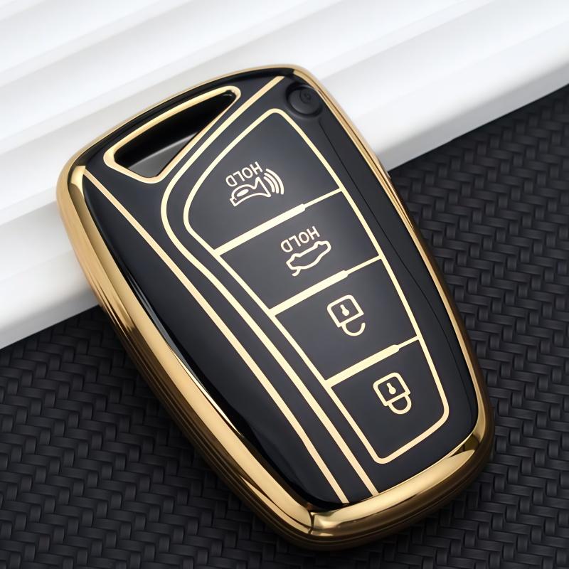 3/4 Button TPU Remote Key Case Cover Holder For Hyundai Grandeur HG Sedan Genesis G80 Santa Fe 3DM Grand SantaFe 2018 IX45 EQUUS Azera