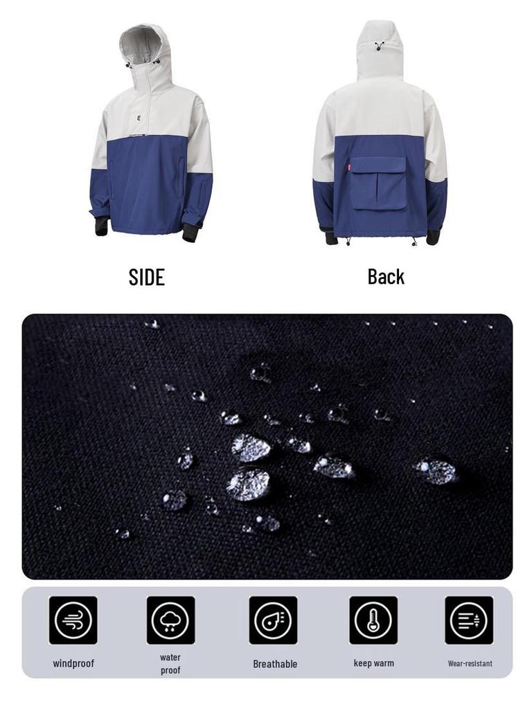 Verbessertes wasserdichtes Skianzug-Set: Herren- und Damen-Snowboard-Hoodie & Hose für Wärme