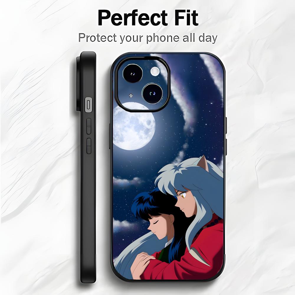 Classic Fantasy Japanese Anime I-Inuyasha Phone Case Phone Case Soft Packaging Lightweight For iPhone17 16 15 14 13ProMax