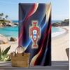 Asciugamano da Spiaggia Stampa Calcio Portogallo Asciugatura Rapida Super Assorbente Morbido Asciugamano da Bagno per Nuoto Spiaggia Viaggio Souvenir Regalo
