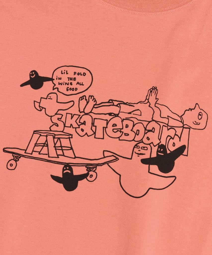Mark Gonzales Mg Collage Graphic L/S T-Shirt - Pink