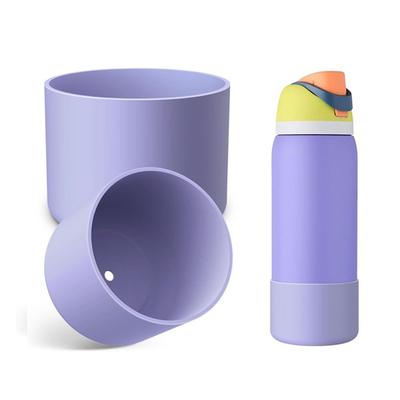 Silicone Water Bottle Protector Sleeve Bottle Bottom Protective Cover Anti-Slip Protective Sleeve for Owala FreeSip 40oz