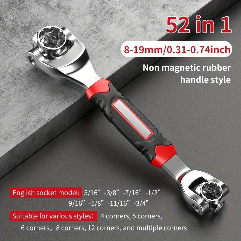 52 In 1 Tiger Wrench Socket Works Universal Ratchet Spline Bolts Sleeve Rotation Hand Tools 360 Degree Multipurpose Tools