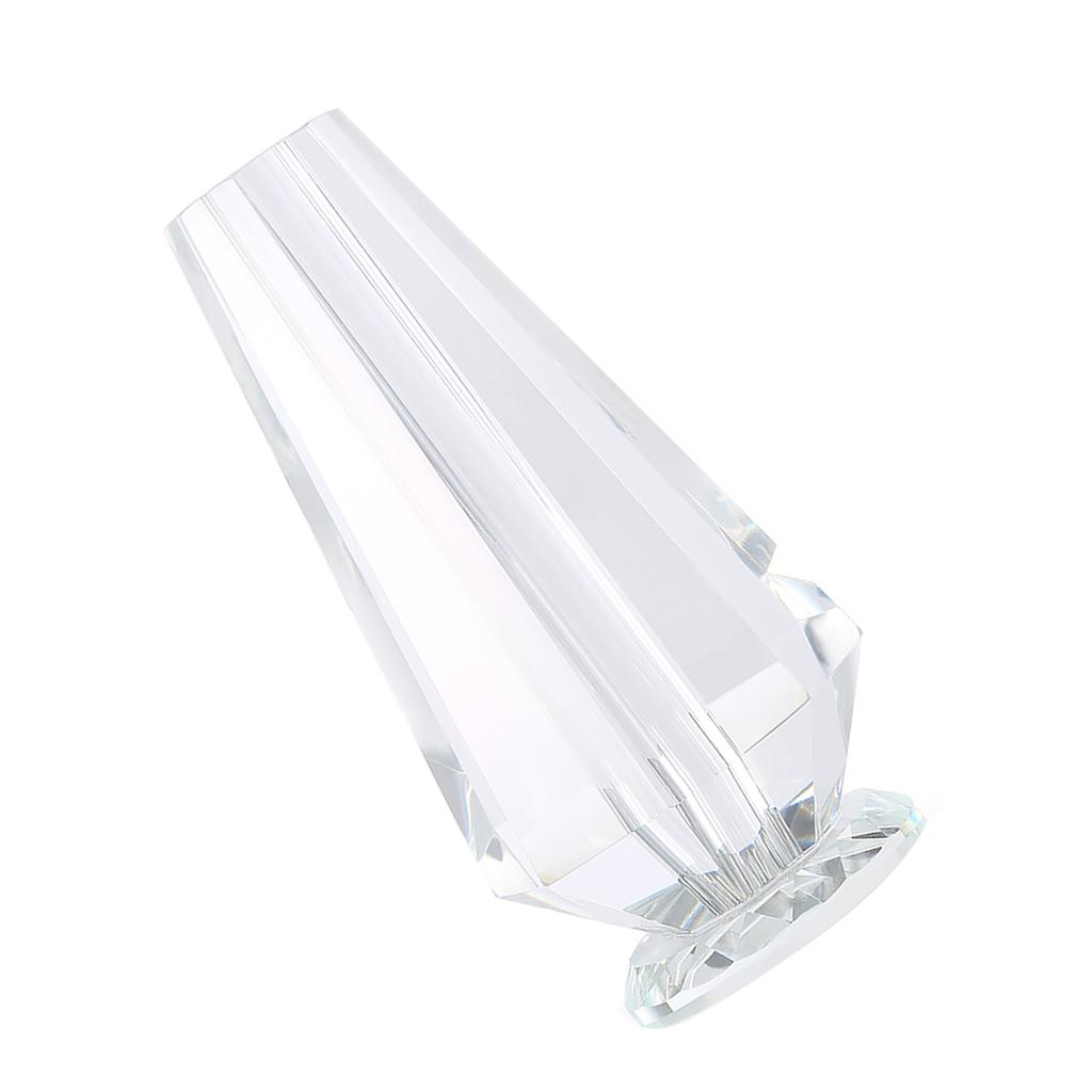 1pcs Clear Eelegant Crystal Vase Craft Decoration for Crystal Rose Flower