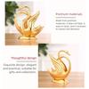 Rustproof Golden Swan Napkin Holder Elegant Non-slip Bottom Vertical Napkin Rack Space Saving Large Capacity