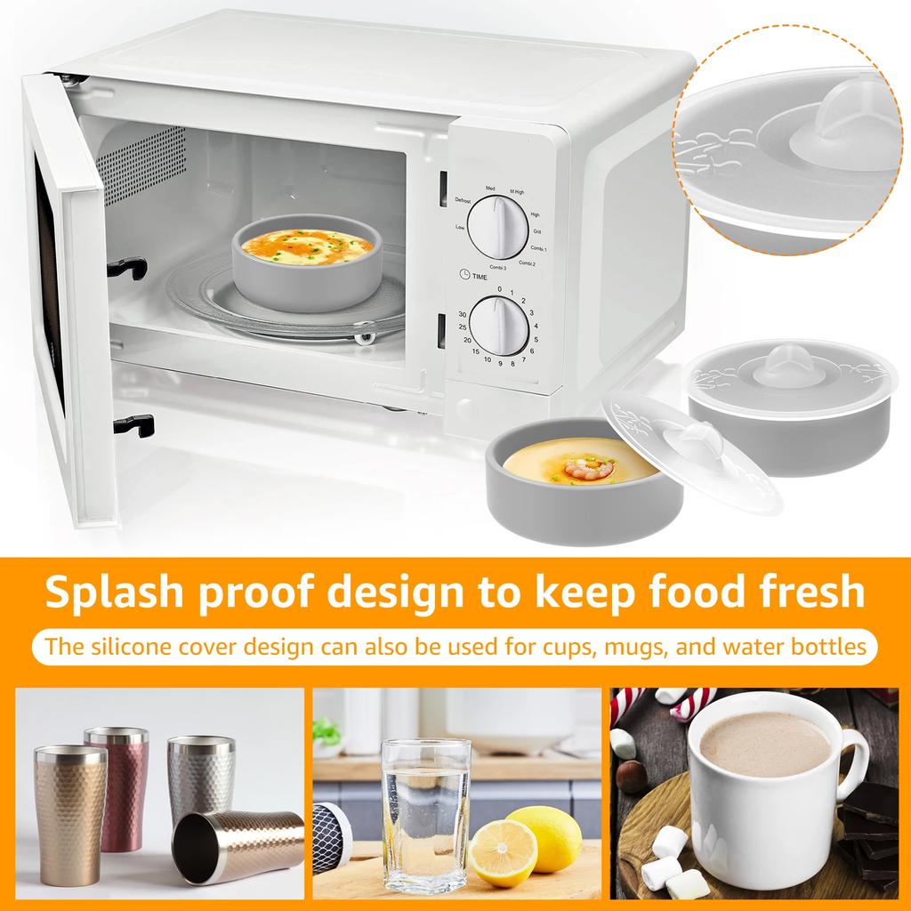 3Pcs Air Fryer Egg Mold Silicone Egg Poacher Cups Nonstick Egg Boiler Mold Microwave Egg Cooker Egg Cup Bite Maker for Oven