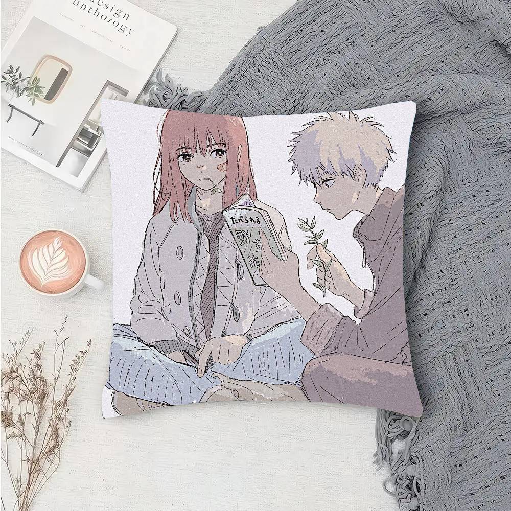 Animation HHeavenly Delusion Pillow Case Fashion Square Pillowcase Bedroom Sofa Room Ins Decoration Leisure