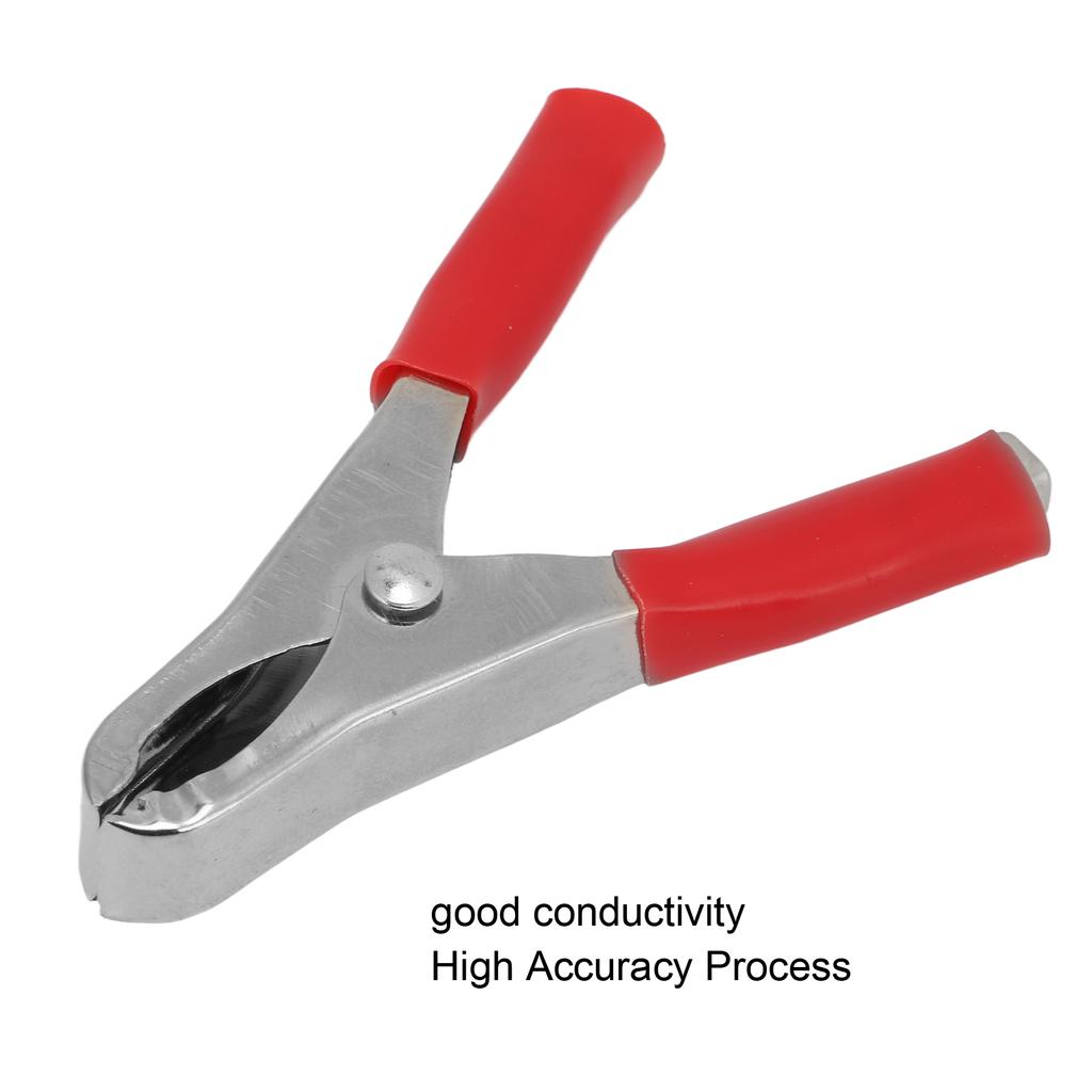 100PCS Insulated Clip 20A High Accuracy Process Elasticity with PVC Insulating Shth for Experimental Test Wire