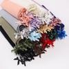 New Chiffon Hijab Veil Scarf Hand-Sewn Glass Tube Bow Long Scarf Gauze Horse Muslim Women Hijab Islam Turban Headscarves Ladies