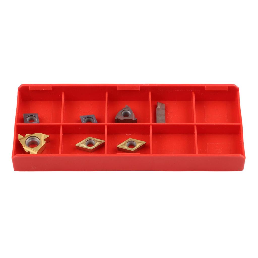 Brand New High Quality Multifunction Carbide Insert Blades 7Pcs CCMT060204 Cutting Tool DCMT070204 For 12mm Bar