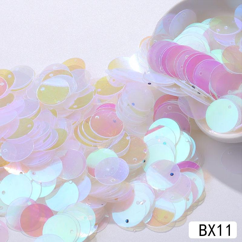 30mm Clear Flat Round Sequins Bulk Pack for Handmade Craft Projects Wedding Sewing Decoration